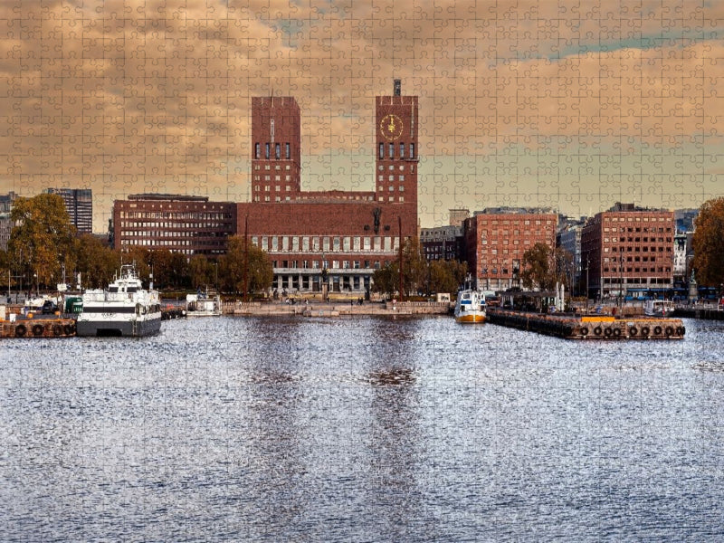 Rathaus, Oslo - CALVENDO Foto-Puzzle'