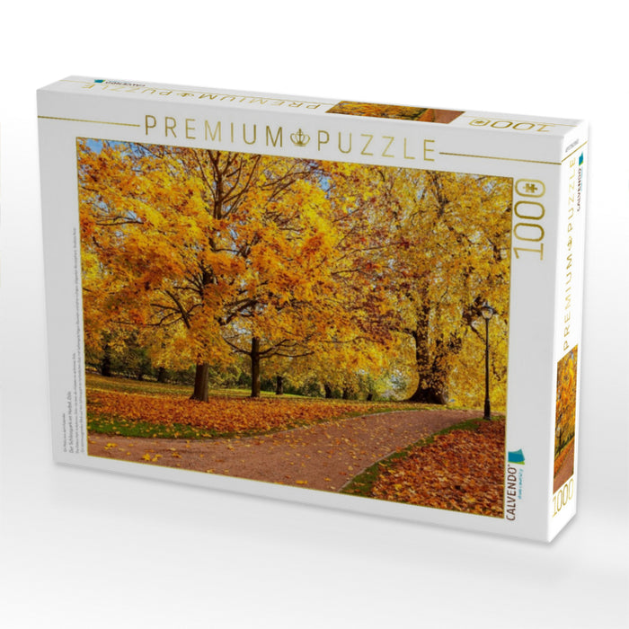 Der Schlosspark im Herbst, Oslo - CALVENDO Foto-Puzzle'
