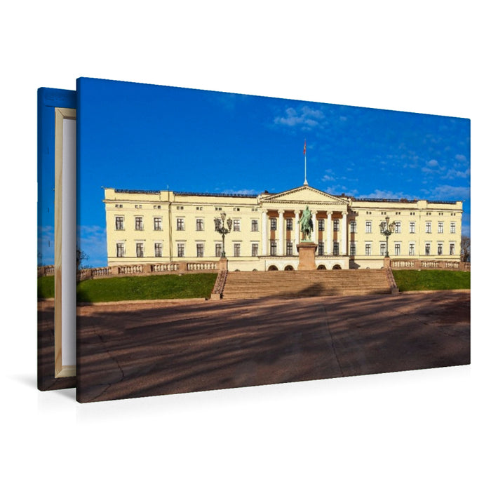 Premium Textil-Leinwand Königliches Schloss, Oslo