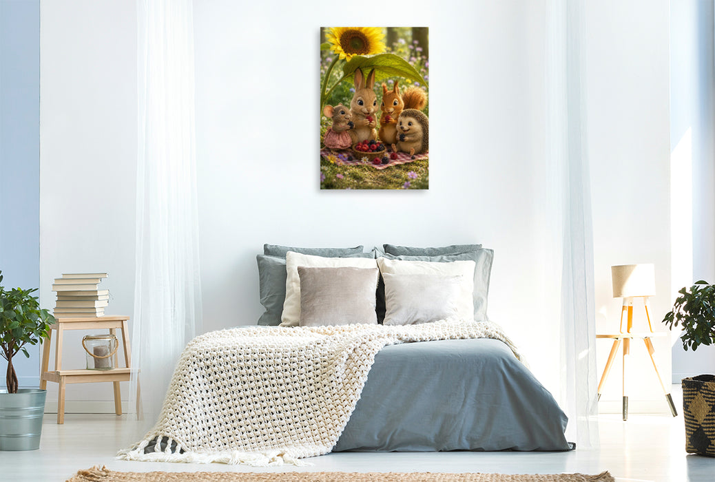 Premium Textil-Leinwand Gemeinsam genießen