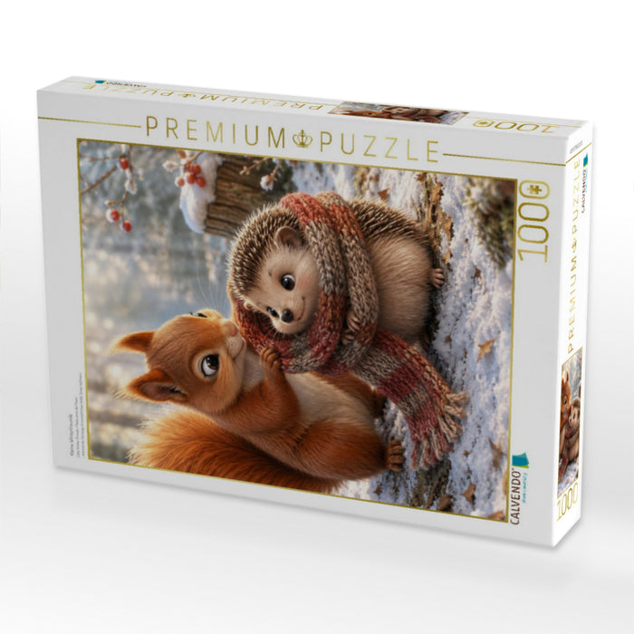 Kleine Winterfreunde - CALVENDO Foto-Puzzle'
