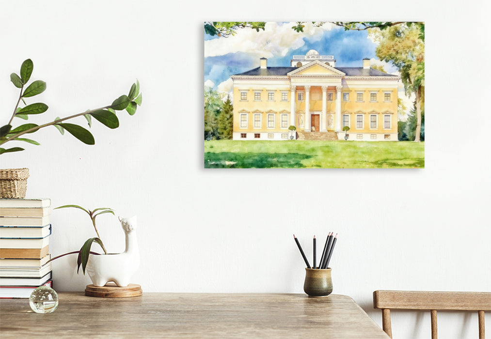 Premium Textil-Leinwand Schloss Wörlitz