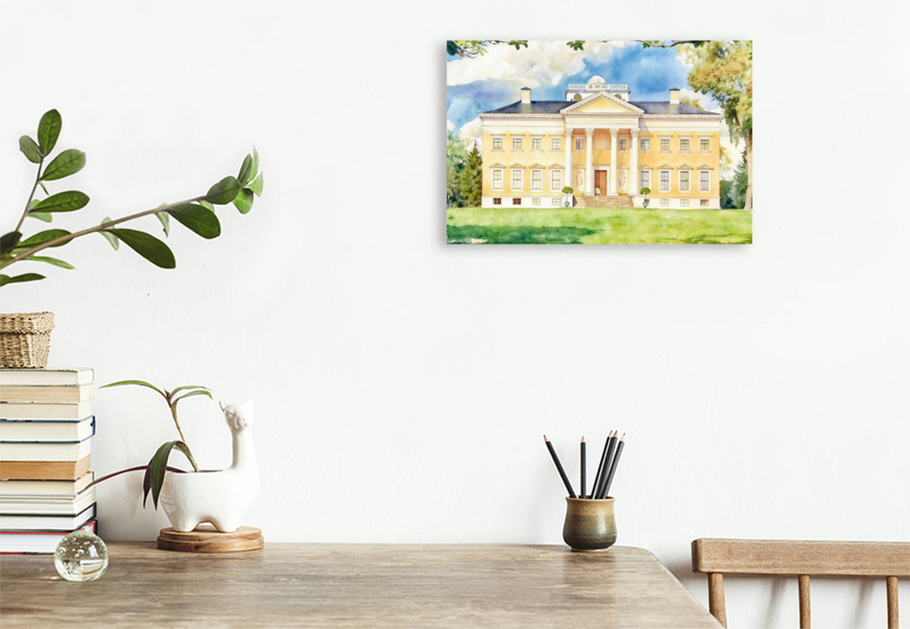 Premium Textil-Leinwand Schloss Wörlitz