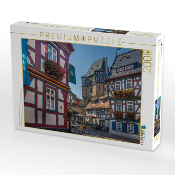 Marktplatz von Idstein mit Burg, Hessen - CALVENDO Foto-Puzzle'