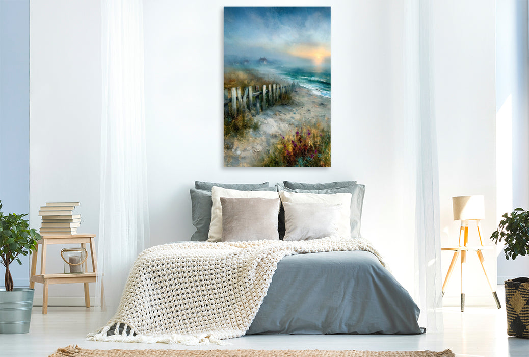 Premium Textil-Leinwand Der Weg ins sanfte Licht
