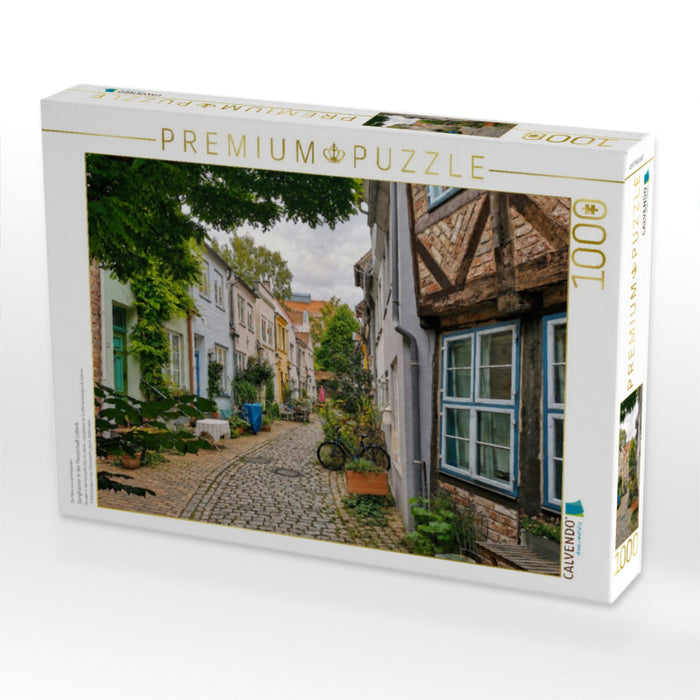 Ganghäuser in der Hansestadt Lübeck - CALVENDO Foto-Puzzle'