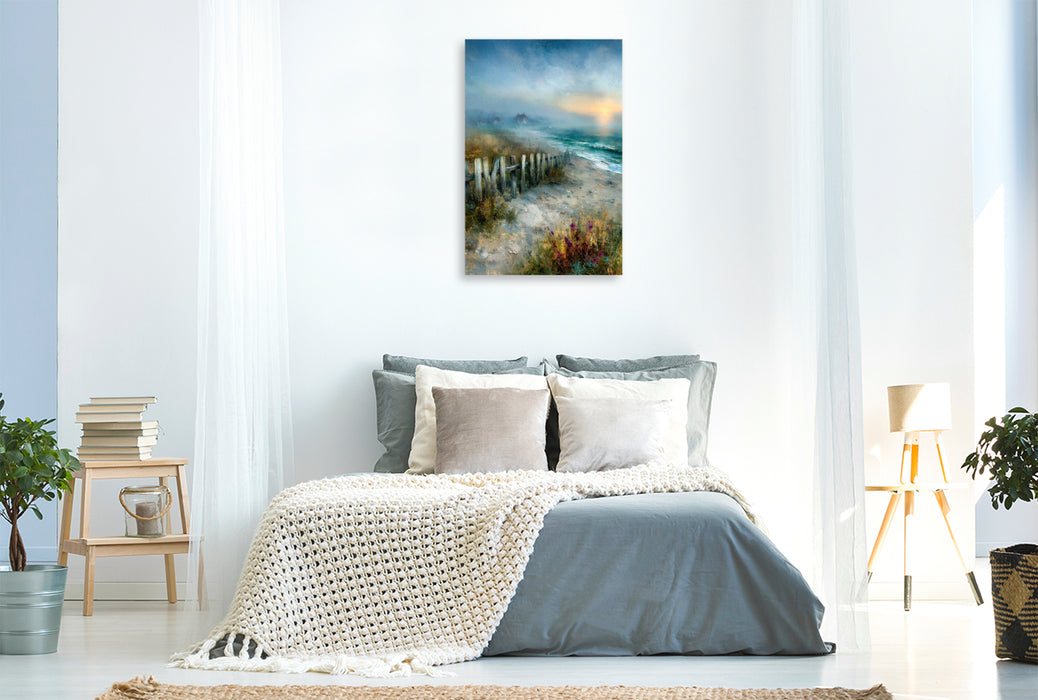 Premium Textil-Leinwand Der Weg ins sanfte Licht