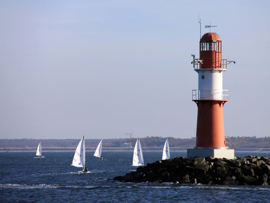 Segelboote in Warnemünde bei Rostock - CALVENDO Foto-Puzzle'