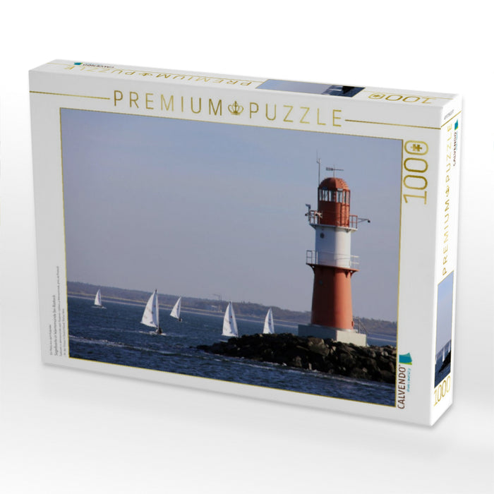Segelboote in Warnemünde bei Rostock - CALVENDO Foto-Puzzle'
