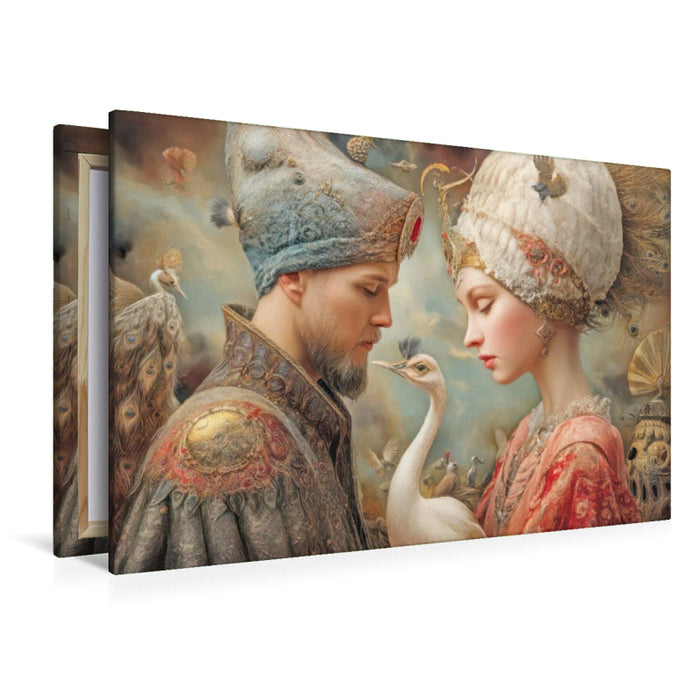 Premium Textil-Leinwand Melodien und Zuneigung