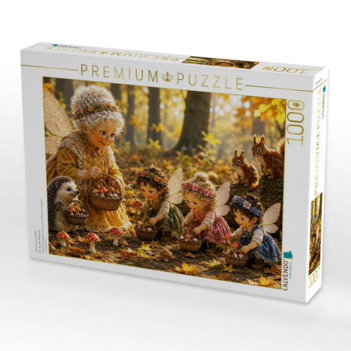 Der Tag der Pilzsuche - CALVENDO Foto-Puzzle'