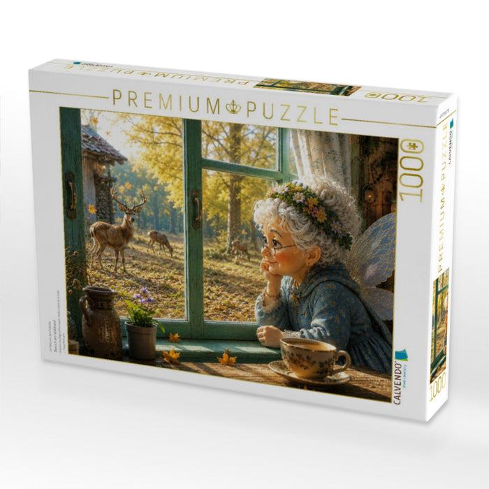 Besuch am Waldrand - CALVENDO Foto-Puzzle'