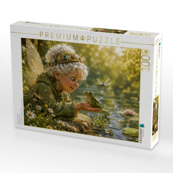 Floras Froschfreund - CALVENDO Foto-Puzzle'