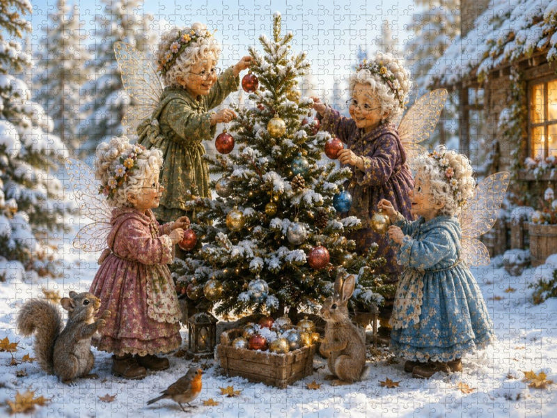 Floras Weihnachtsfreude - CALVENDO Foto-Puzzle'