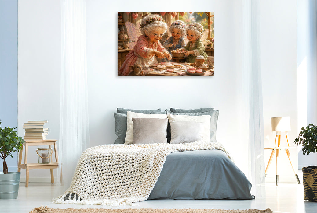 Premium Textil-Leinwand Herzensplätzchen
