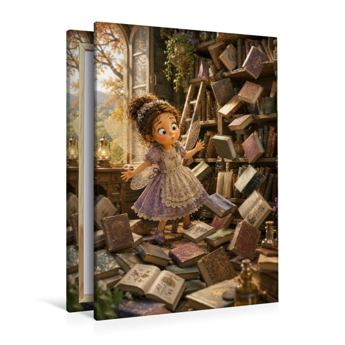 Premium Textil-Leinwand Das Bücherchaos