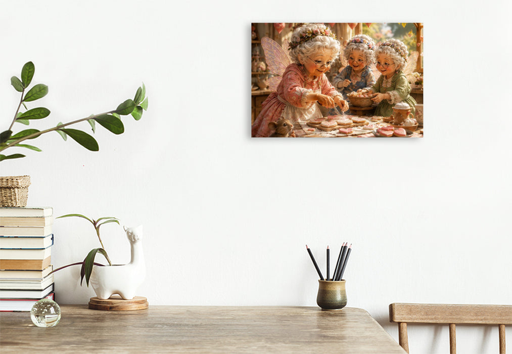 Premium Textil-Leinwand Herzensplätzchen