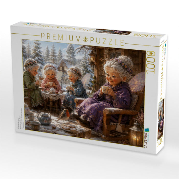 Wintertee bei den Feen - CALVENDO Foto-Puzzle'