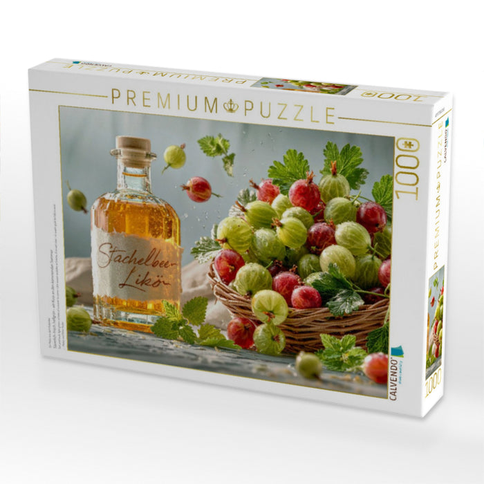 Säuerlich-frisch, hellgrün - ein Kuss an den kommenden Sommer - CALVENDO Foto-Puzzle'
