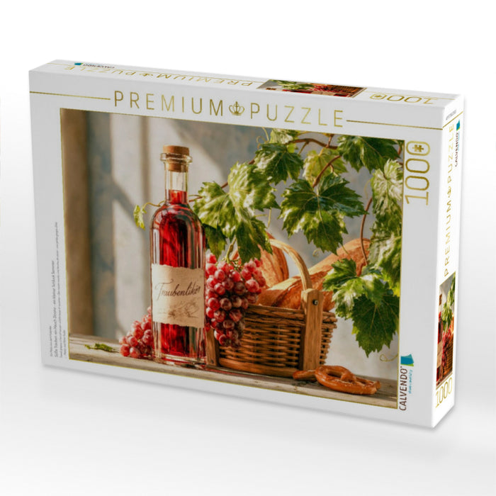Süße Trauben, ein Hauch Zitrone - ein kleiner Schluck Sommer - CALVENDO Foto-Puzzle'