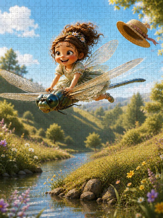 Der Libellenritt - CALVENDO Foto-Puzzle'