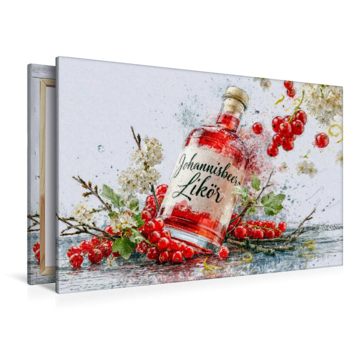 Premium Textil-Leinwand Roséfarben, frisch, leicht - der Frühling steht vor der Tür