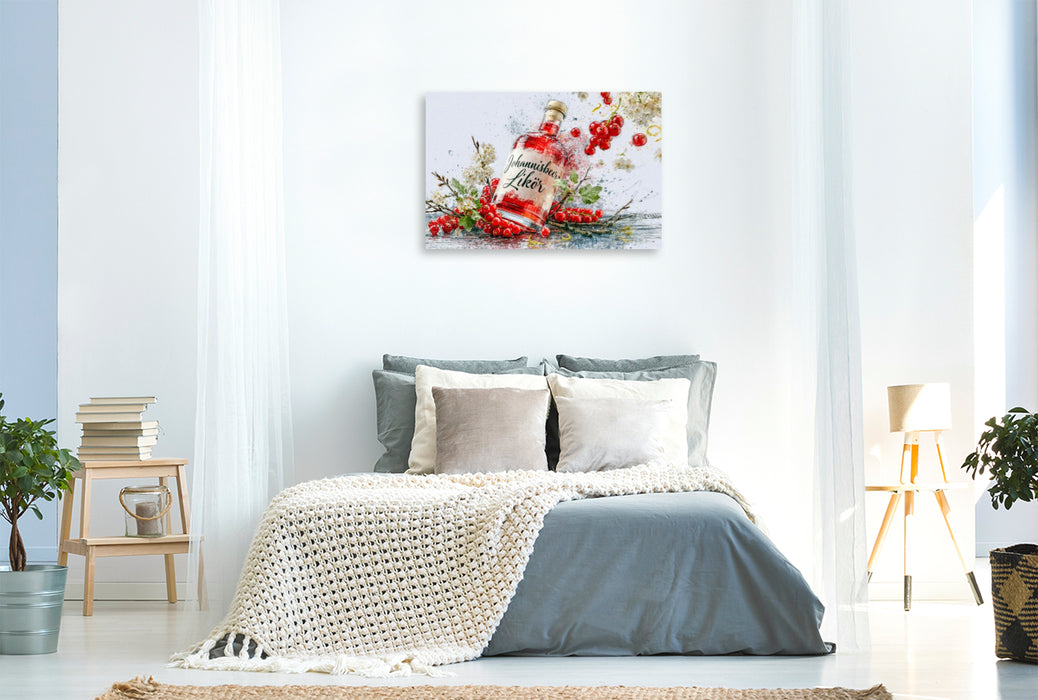 Premium Textil-Leinwand Roséfarben, frisch, leicht - der Frühling steht vor der Tür