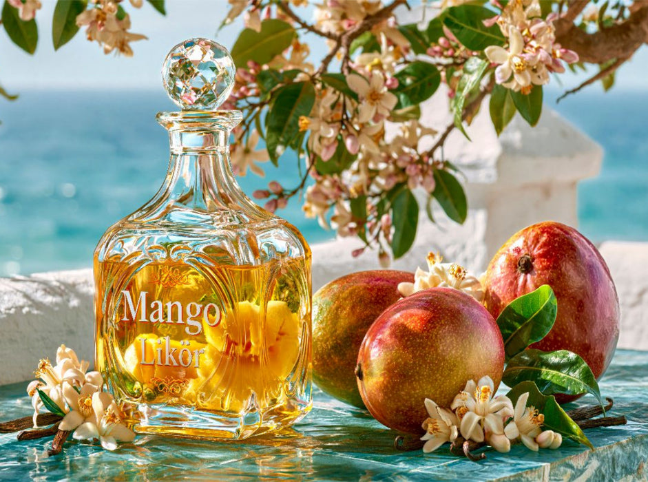 Goldene Mango, weiche Süße - ein Tropenurlaub in der Flasche - CALVENDO Foto-Puzzle'