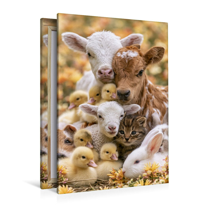 Premium Textil-Leinwand Ein Motiv aus dem Kalender Tierische Landliebe