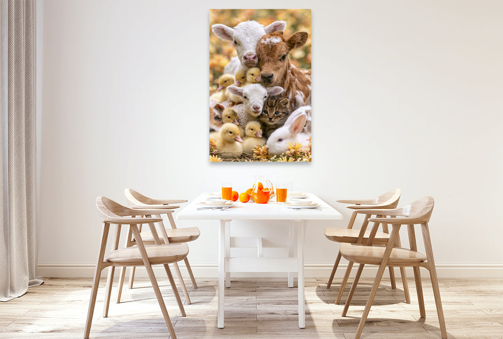 Premium Textil-Leinwand Ein Motiv aus dem Kalender Tierische Landliebe