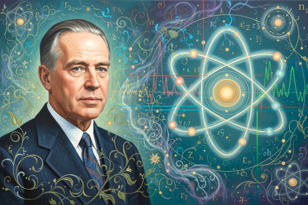 Premium Textil-Leinwand Niels Bohr (1885–1962)