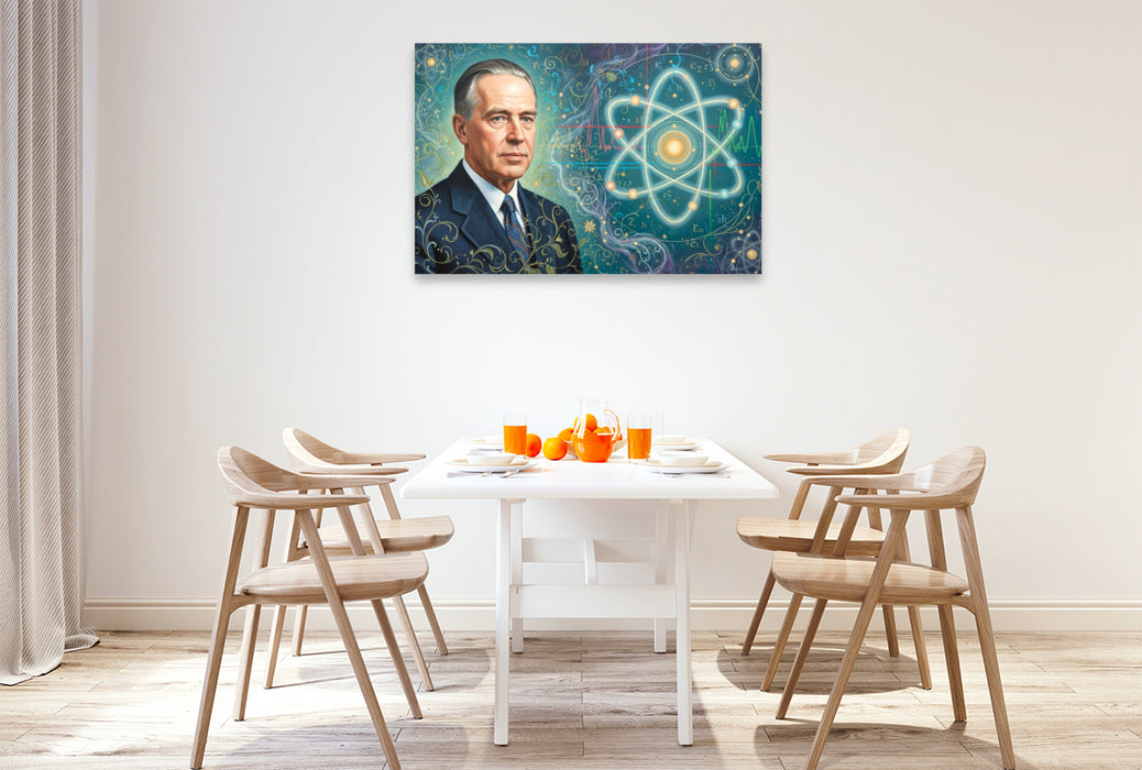 Premium Textil-Leinwand Niels Bohr (1885–1962)