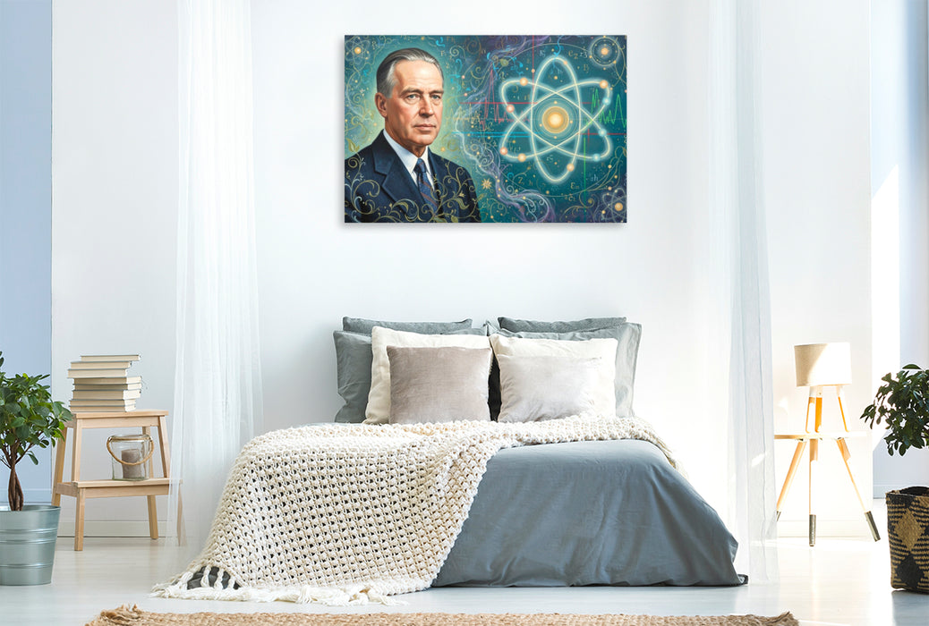 Premium Textil-Leinwand Niels Bohr (1885–1962)