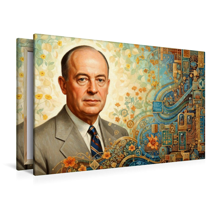 Premium Textil-Leinwand John von Neumann (1903–1957)