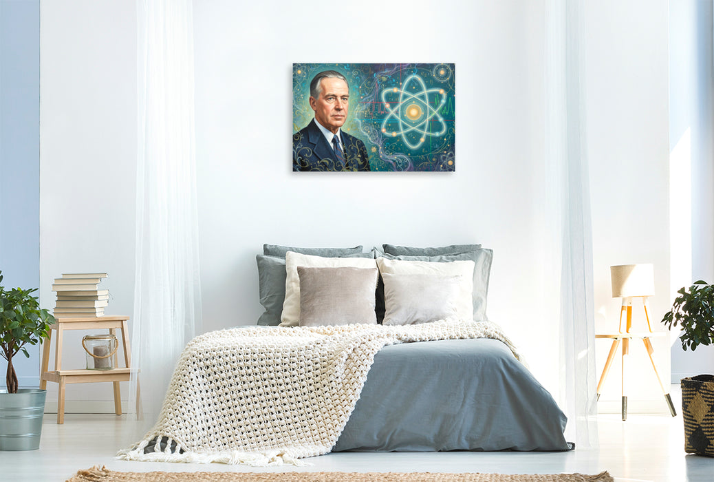 Premium Textil-Leinwand Niels Bohr (1885–1962)