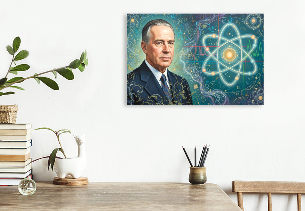 Premium Textil-Leinwand Niels Bohr (1885–1962)