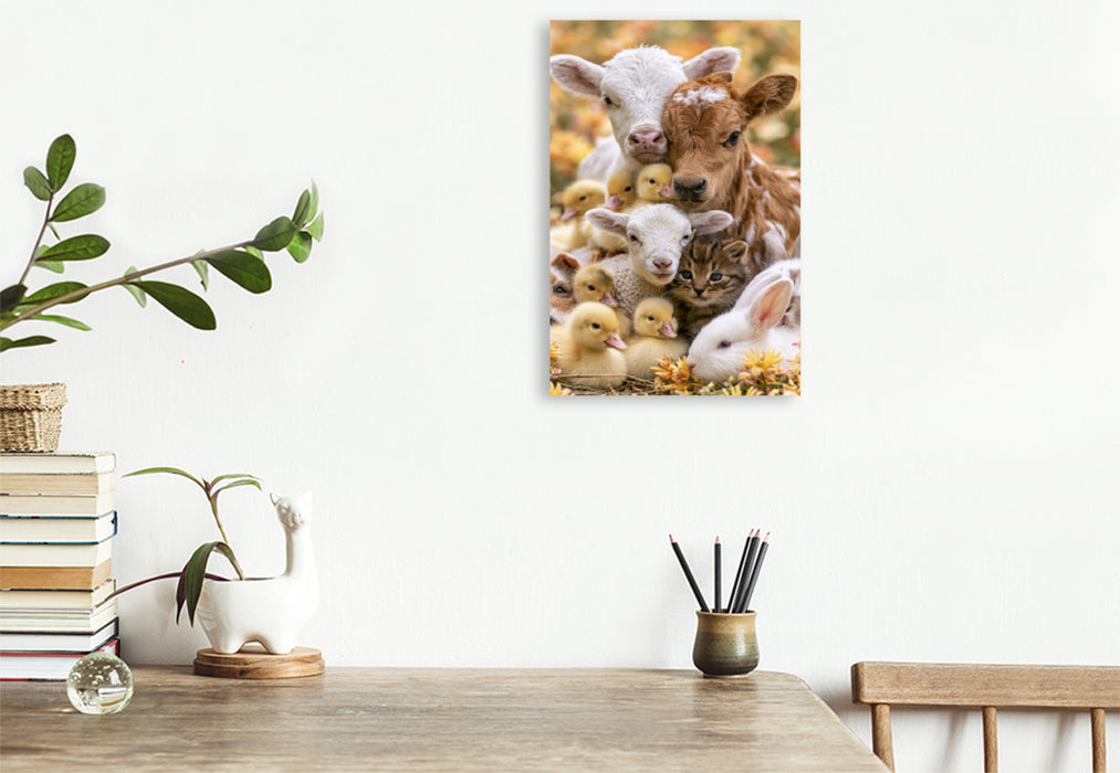 Premium Textil-Leinwand Ein Motiv aus dem Kalender Tierische Landliebe