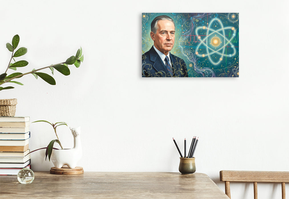 Premium Textil-Leinwand Niels Bohr (1885–1962)