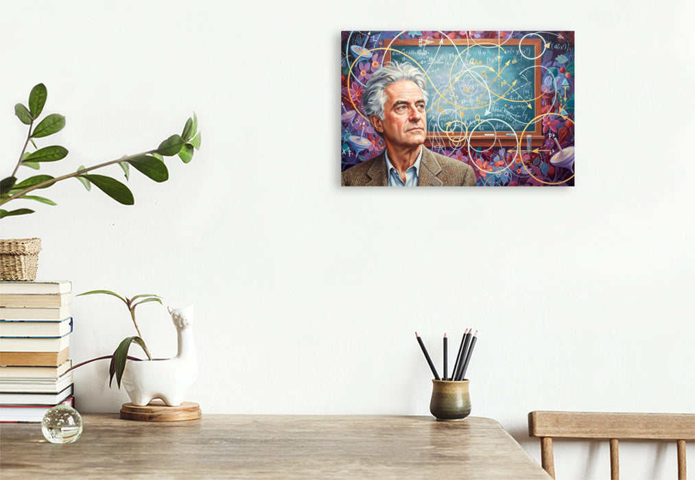 Premium Textil-Leinwand Richard Feynman (1918–1988)
