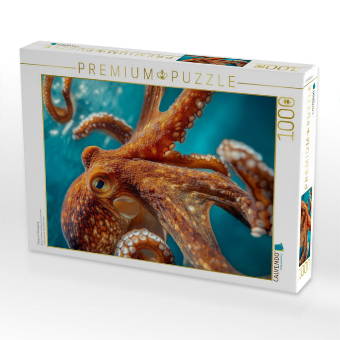 Oktopus in Bewegung - CALVENDO Foto-Puzzle'