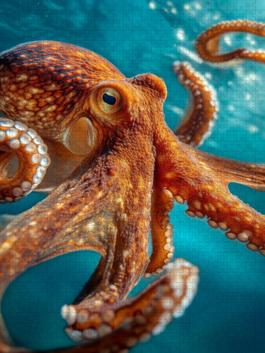 Oktopus in Bewegung - CALVENDO Foto-Puzzle'