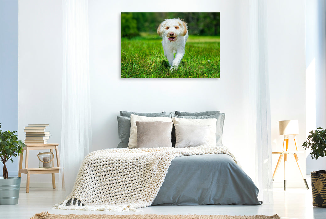 Premium Textil-Leinwand Ein hübsches Mädchen