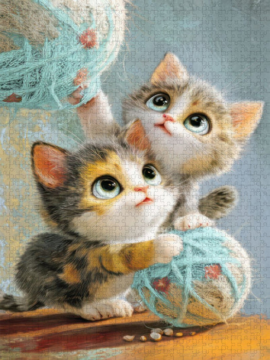 Entzückende Tierbaby Illustrationen - CALVENDO Foto-Puzzle'