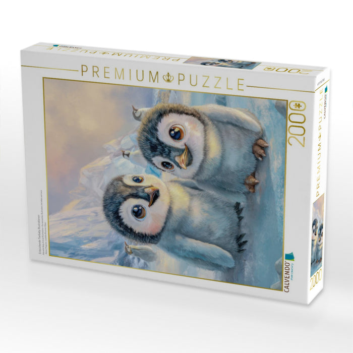 Entzückende Tierbaby Illustrationen - CALVENDO Foto-Puzzle'
