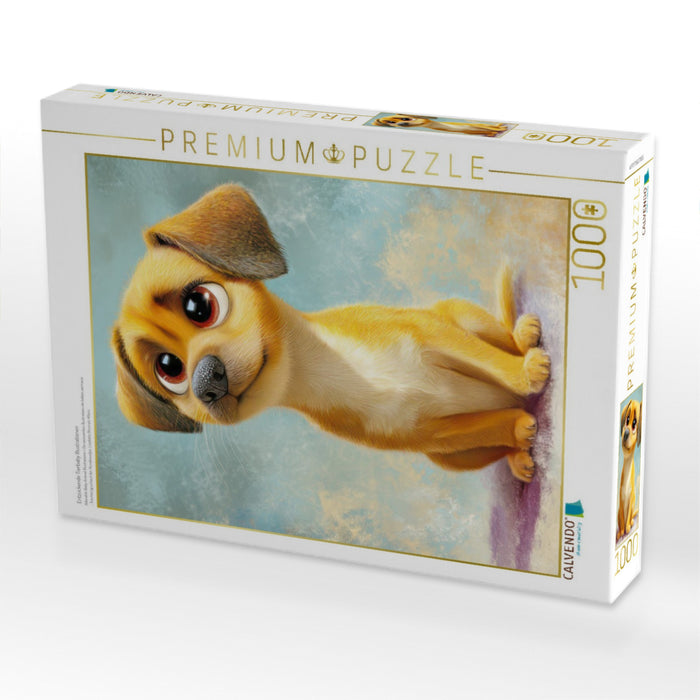Entzückende Tierbaby Illustrationen - CALVENDO Foto-Puzzle'