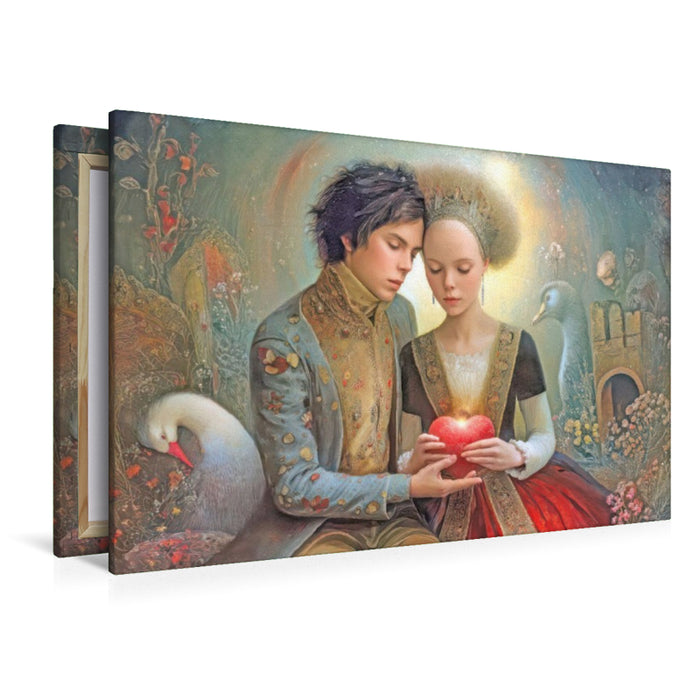 Premium Textil-Leinwand Melodien und Zuneigung