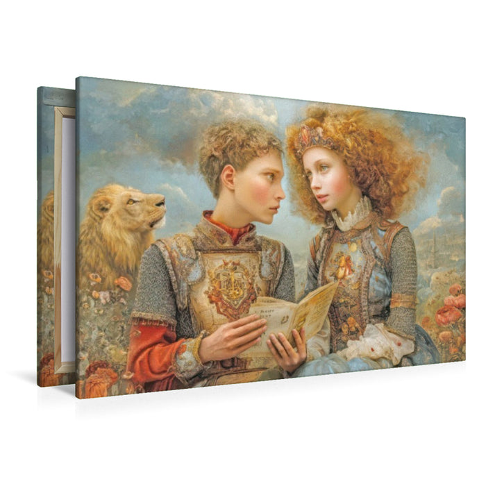 Premium Textil-Leinwand Melodien und Zuneigung