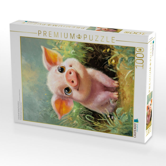 Entzückende Tierbaby Illustrationen - CALVENDO Foto-Puzzle'