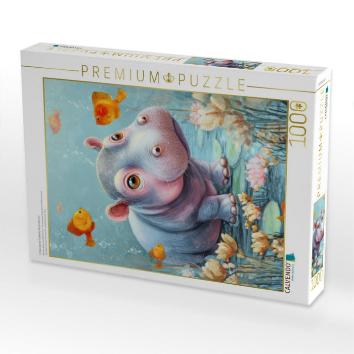 Entzückende Tierbaby Illustrationen - CALVENDO Foto-Puzzle'