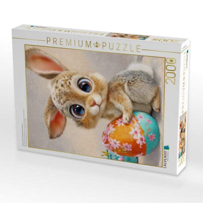 Entzückende Tierbaby Illustrationen - CALVENDO Foto-Puzzle'